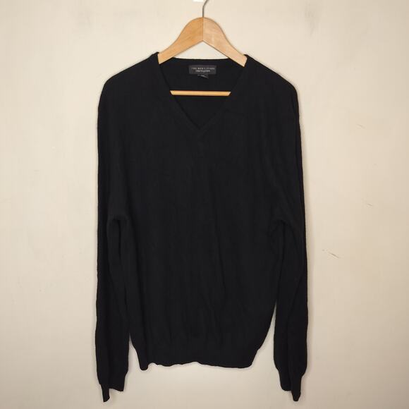 Bloomingdale's Cashmere Sweater V Neck Pullover Soft Academia - Picture 1 of 7